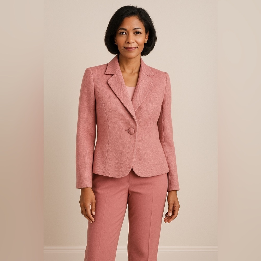 Judith Hart Petites pink textured blazer size 12P